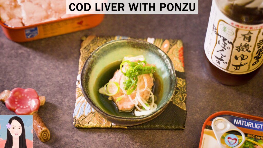 cod liver with ponzu